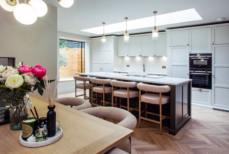 A shaker kitchen handmade in Kent